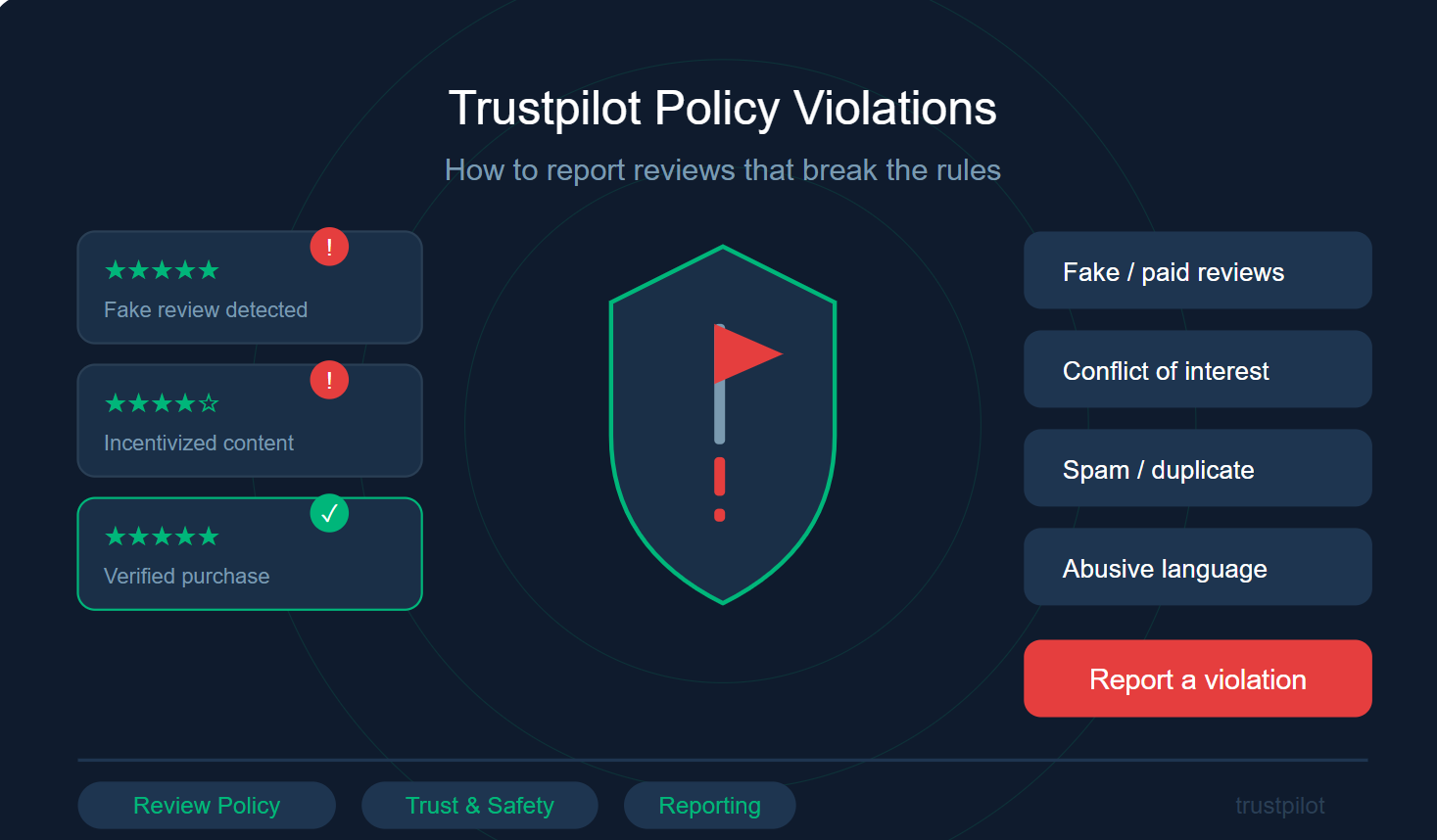 Trustpilot Policy Violations: How to Report Reviews That Break the Rules