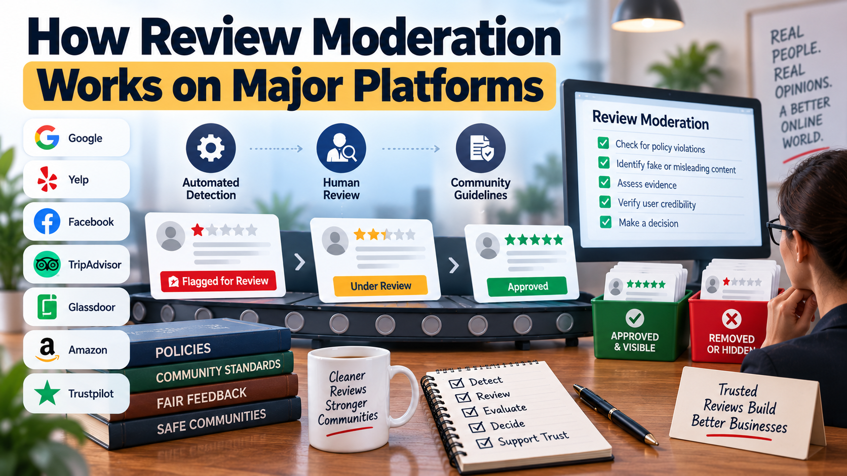 How Review Moderation Works on Major Platforms