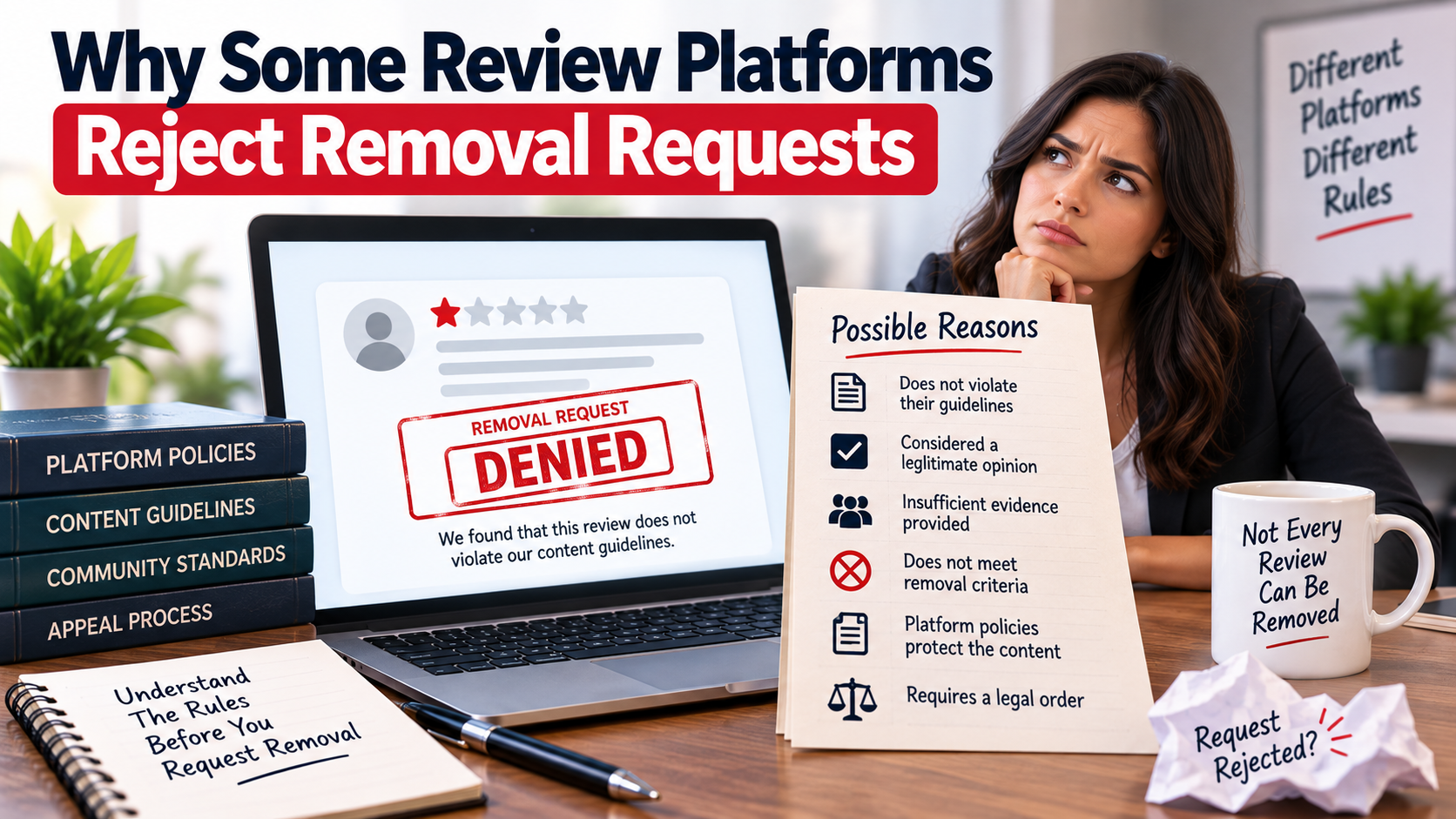 Why Some Review Platforms Reject Removal Requests